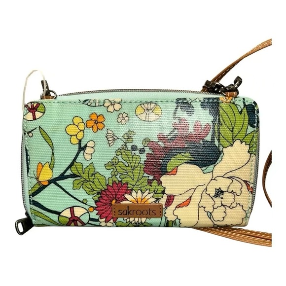 Sakroots Floral Crossbody Wristlet Bag - Multicolor New - Picture 2 of 15